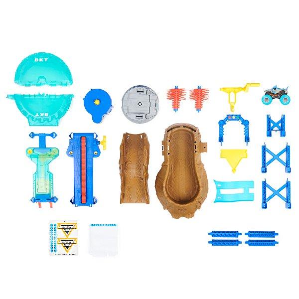 Monster Jam – Hrací set Megalodon Monster Wash, 1:64