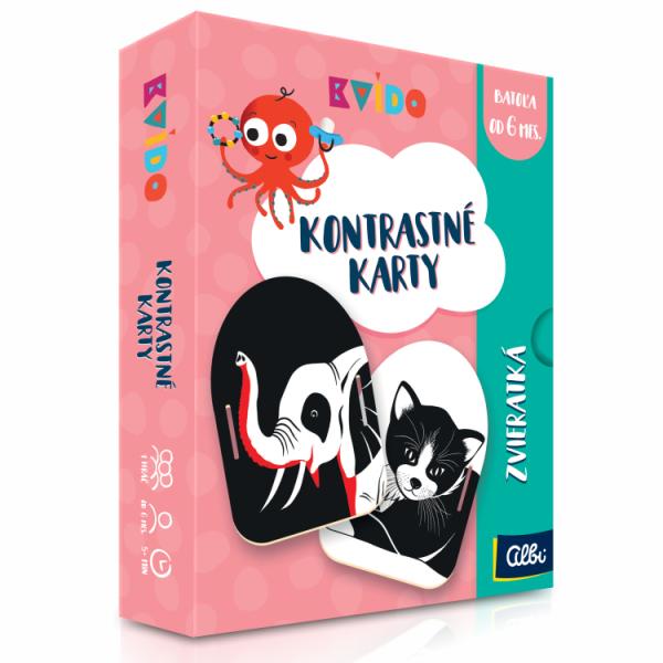 Albi Kvído Kontrastné karty Zvieratká