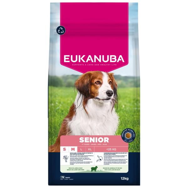 Krmivo EUKANUBA Senior Small and Medium bohaté na jehněčí 12 kg (obrázek 9)