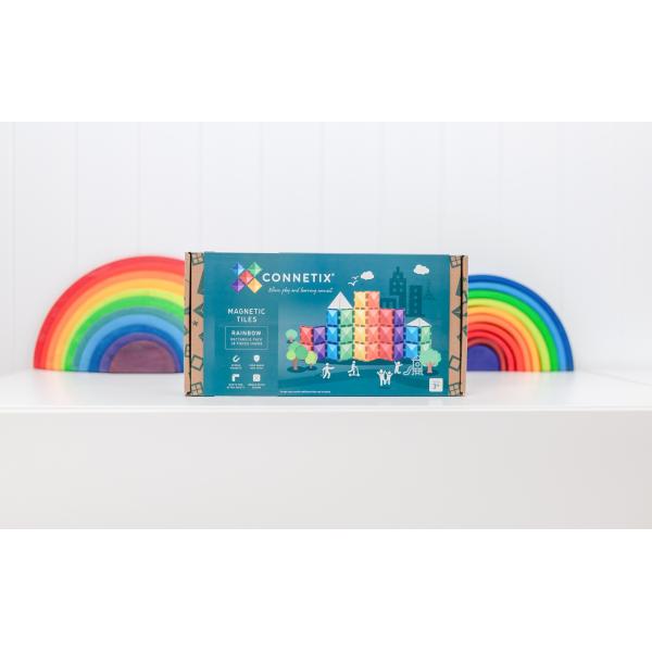 CONNETIX® Rainbow Rectangle Pack 18 ks magnetická stavebnice 18 ks (obrázek 6)