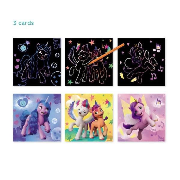 Škrabací obrázek 3ks barevný My little Pony 20x20cm (obrázek 3)