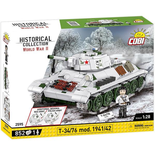 Cobi II WW T-34/76, 1:28, 850 k, 1 f