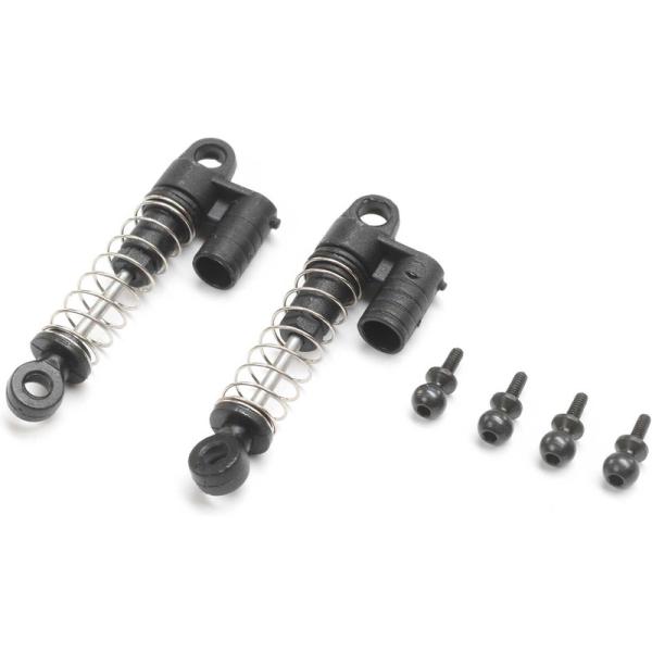 Ammortizzatore assiale posteriore, molla 0,4 mm (2): SCX24 Jeep JT Gladiator