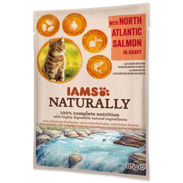 Kapsička IAMS Naturally losos v omáčce 85g (obrázek 3)