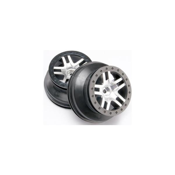 Traxxas disk 2.2/3.0" SCT Split-Spoke saténový-čierny (2) (2WD predné)