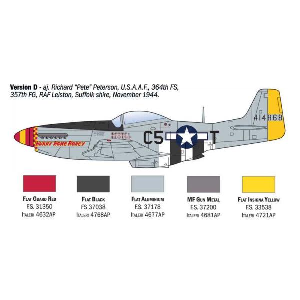 Model Kit letadlo 1484 - P-51D Mustang Aces (1:72) (obrázek 6)