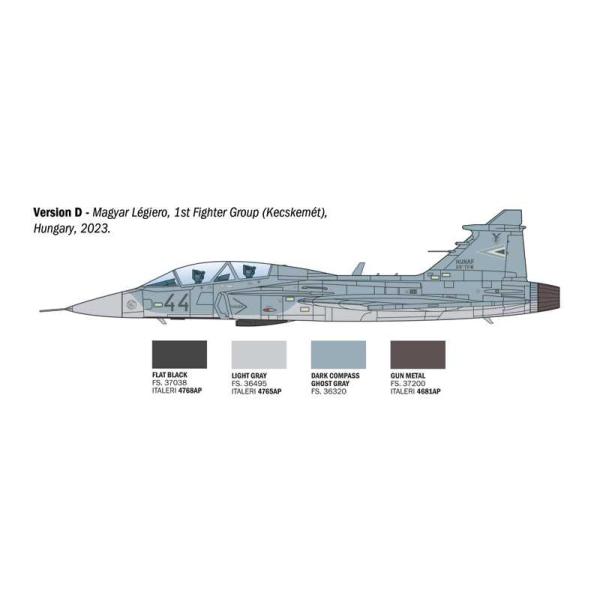 Model Kit letadlo 91216 - JAS-39 Twin Seater (1:72) (obrázek 7)
