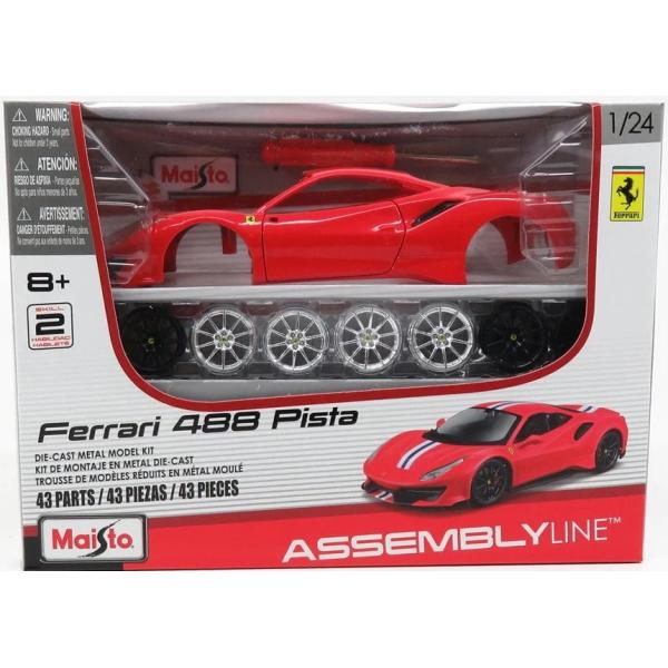 Maisto – KIT FERRARI ASSEMBLY LINE, Ferrari AL – Ferrari 488 Pista, 1:24