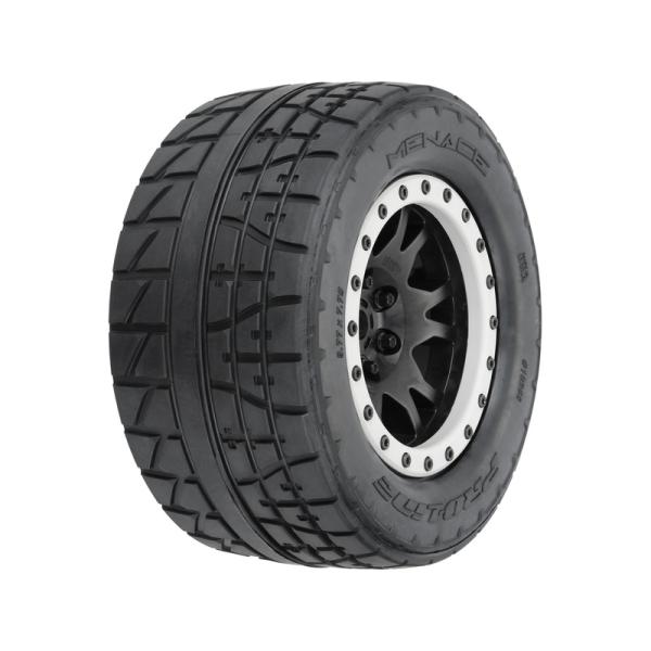 Pro-Line kolo 4.3", pneu Menace HP Belted Pro-Loc, disk černý 24mm (2) (X-Maxx) (obrázek 6)