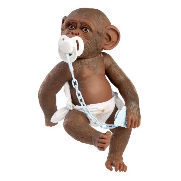 Guca 993 REBORN OPIČKA - realistická opička bábätko s celovinylovým telom - 32 cm