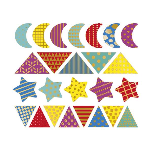 Janod Stickers Samolepky Geometrické tvary 150 ks (obrázek 4)
