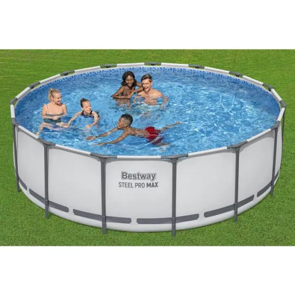 Bestway Bazén Steel Pro MAX™ Frame Pool 457 x 122 cm + kartušová filtrace