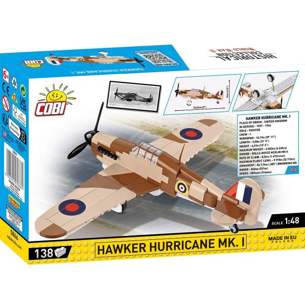 Cobi II WW Hawker Hurricane Mk. I, 1:48, 145 K