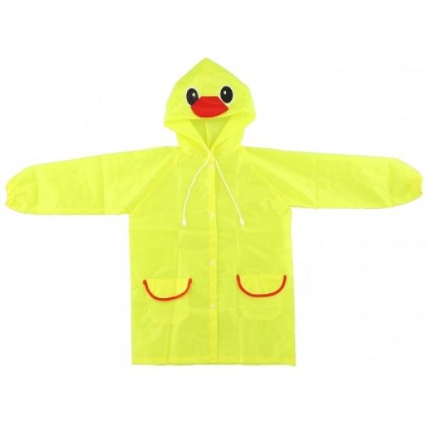 Pláštenka detská kačička veľkosť 110-120cm žltá