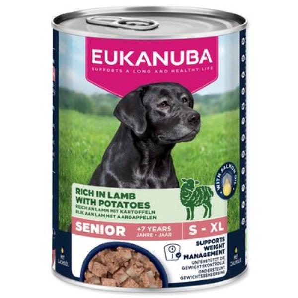 Konzerva EUKANUBA Senior bohatá na jehněčí se bramborami 400 g
