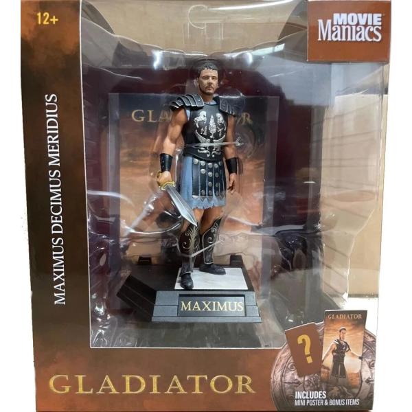 McFarlane Movie Maniacs 6in Posed – Paramount WV1 – Maximus Decimus Meridius (Gladiátor) (obrázek 5)