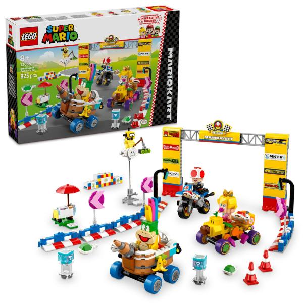 Lego Super Mario: Mario Kart – Baby Peach & Grand Prix Building Toy Set, With 4 Nintendo Character Figures And 4 Vehicles Incl. Standard Bike, Gift For 8 Plus Year Old Boys, Girls And Gamers 72036-image