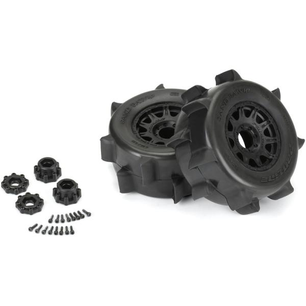 Pro-Line kolo 1:8, pneu 3.8" Sand Paw HP Belted, disk černý H17mm (2) (obrázek 3)