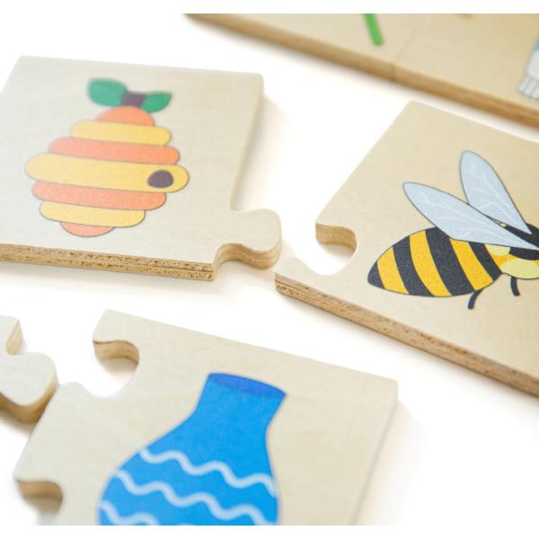 Bigjigs Toys Didaktické puzzle Co k sobě patří (obrázek 3)