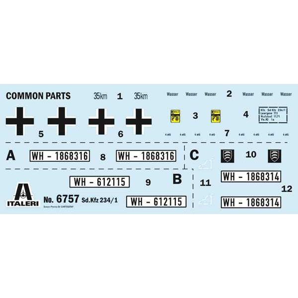 Model Kit military 6757 - Sd.Kfz. 234/1 (1:35) (obrázek 3)