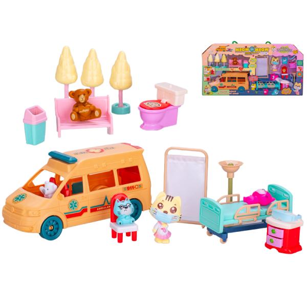 Sada zvířecí ordinace s doplňky 18ks v krabičce