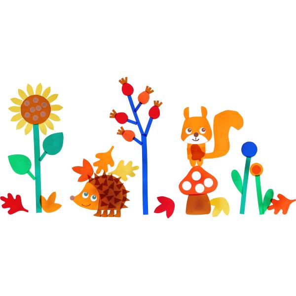 Haba Kreativní sada Okenní obrázek Ahoj, lesní zvířátka! (obrázek 5)