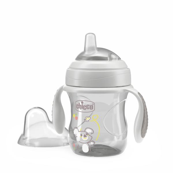 Chicco Hrnek Transition učící s držadly grey, 4m+ (obrázek 6)