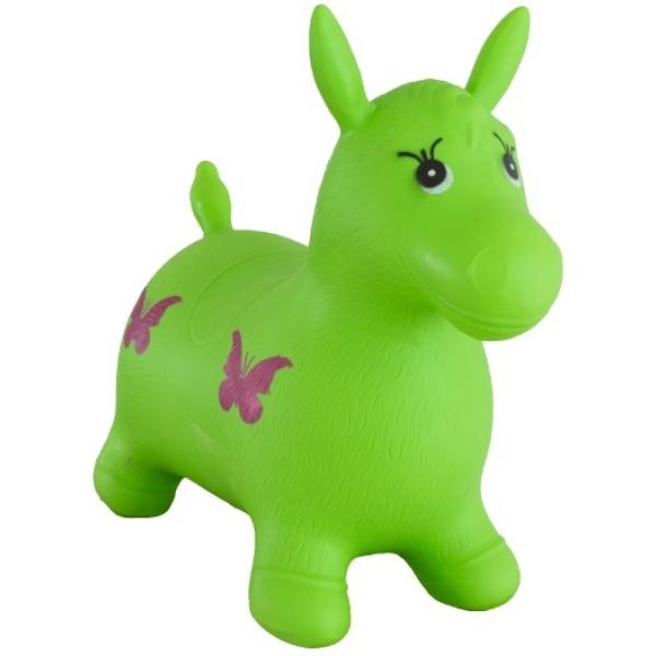 Hopsadlo kůň skákací gumový zelený