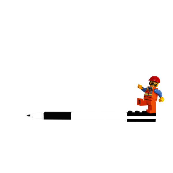 LEGO Gelové pero s minifigurkou, černé (obrázek 3)