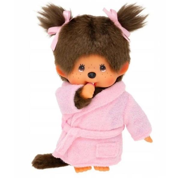 Monchhichi Mončiči dievča v župane 20cm