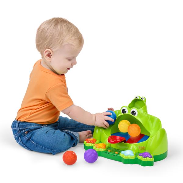 BRIGHT STARTS Hračka interaktivní Poppin' Ball Frog™ 6m+ (obrázek 3)