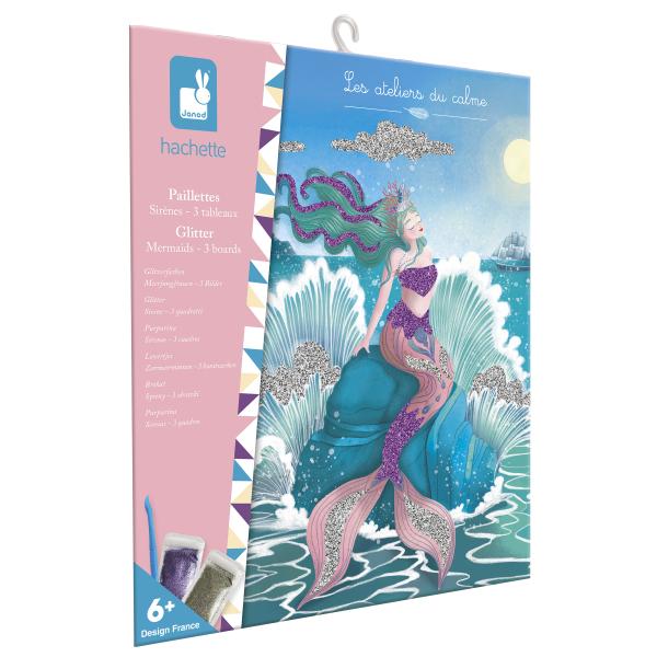 Janod Atelier Kreativní sada Mini Mořské panny Třpytivé písky