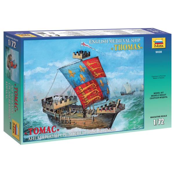 Model Kit loď 9038 - Anglická středověká loď Thomas (1:72)