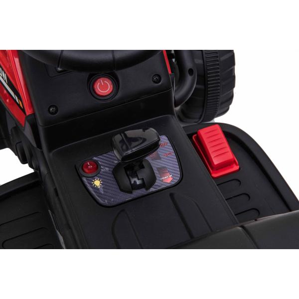 Elektrický Traktor Workers s vlečkou, červený, Pohon zadních kol, 12V baterie (obrázek 11)