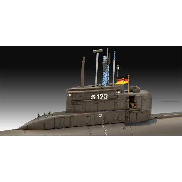 Plastic ModelKit ponorky 05186 - 70 Years Bundeswehr:Wilhelm Bauer,Type 206A,Class2 (1:144 (obrázek 10)