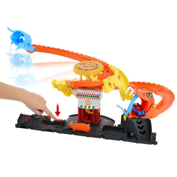 Mattel Hot Wheels City Hladová kobra útočí na pizzerii (obrázek 5)