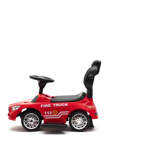 Dětské odrážedlo se zvukem a vodící tyčí Baby Mix POŽÁRNÍCI červené (obrázek 10)