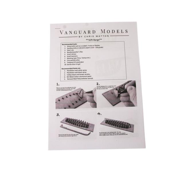 Vanguard Models Barge člun 32" 1:64 kit (obrázek 7)