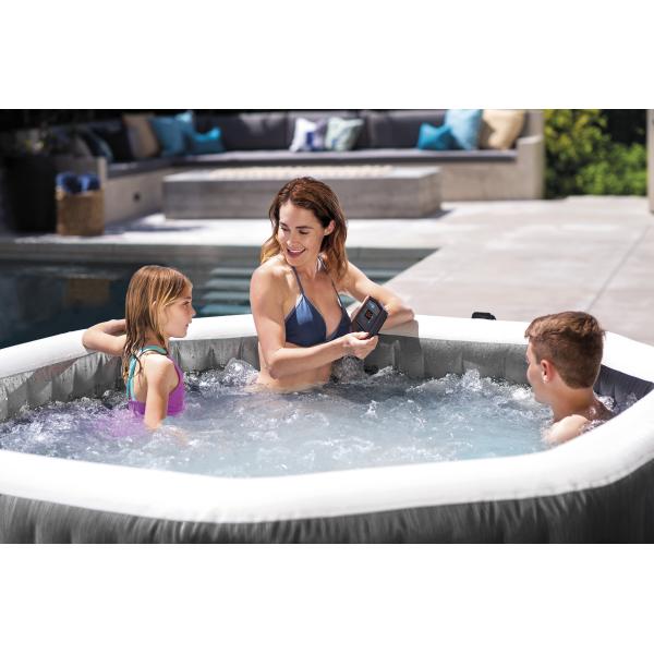 Vířivý bazén INTEX 28462 Pure Spa 86 Octagon Bubble Jet systém slané vody (obrázek 5)