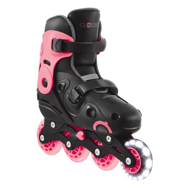 Globber Nastavitelné inline brusle 34-37 Black-Coral Pink