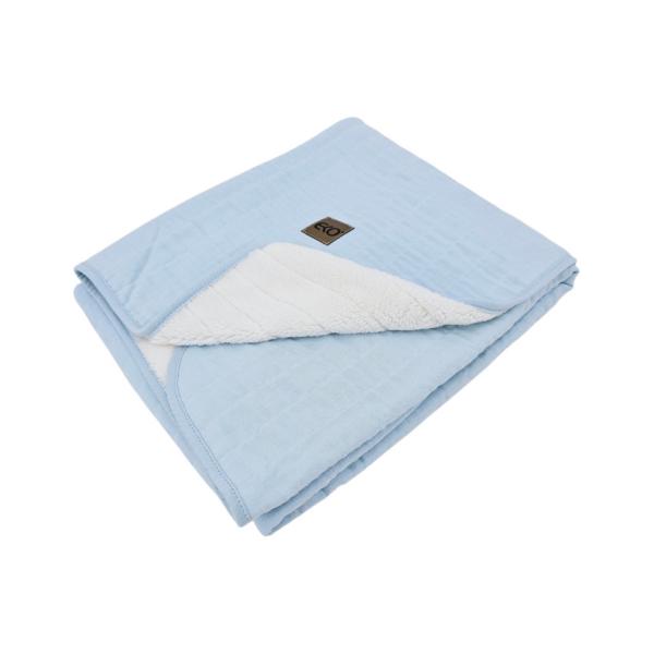 EKO Deka mušelínová s podšívkou Blue 75x90 cm