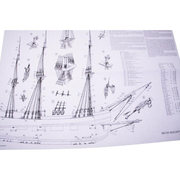 MAMOLI H.M.S. Bounty 1787 1:64 kit (obrázek 11)