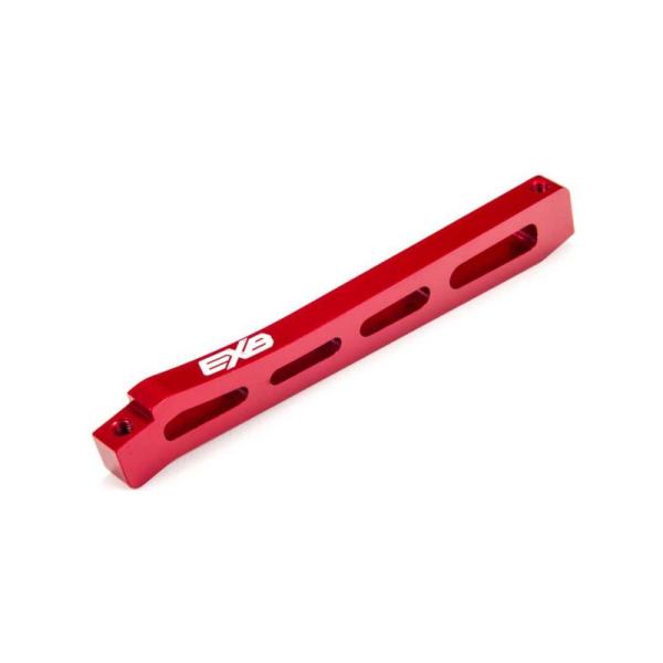 Barra telaio Arrma anteriore centrale 118mm, alluminio, rossa