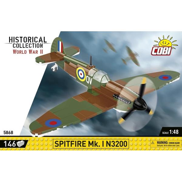 Cobi II WW Supermarine Spitfire Mk. I N3200 (WM), 1:48, 146 k (obrázek 4)