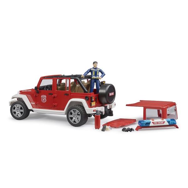 Bruder 02528 Jeep Wrangler Gasilska enota s figurico