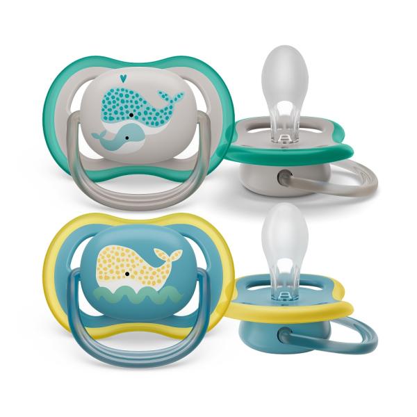 Philips AVENT Dudlík Ultra air obrázek 18m+ (velryba) 2ks