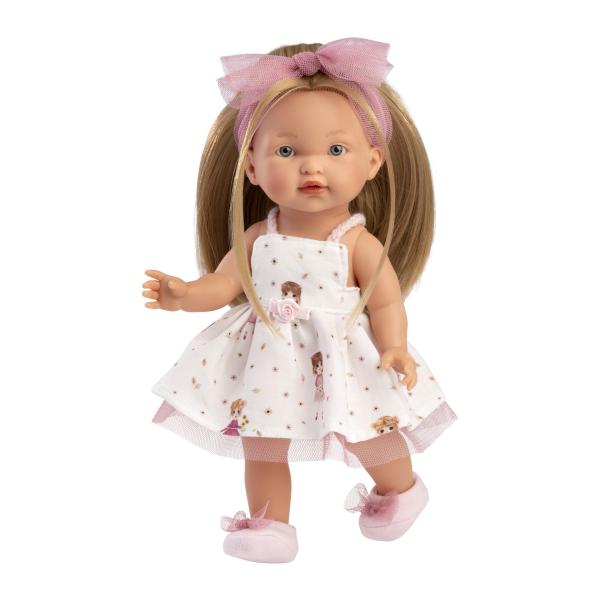 Llorens 28038 VALERIA - realistická panenka s celovinylovým tělem - 28 cm