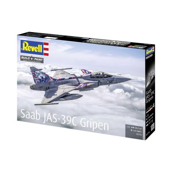 Plastic ModelKit letadlo 03776 - Saab JAS-39C Gripen (1:72) (obrázek 4)
