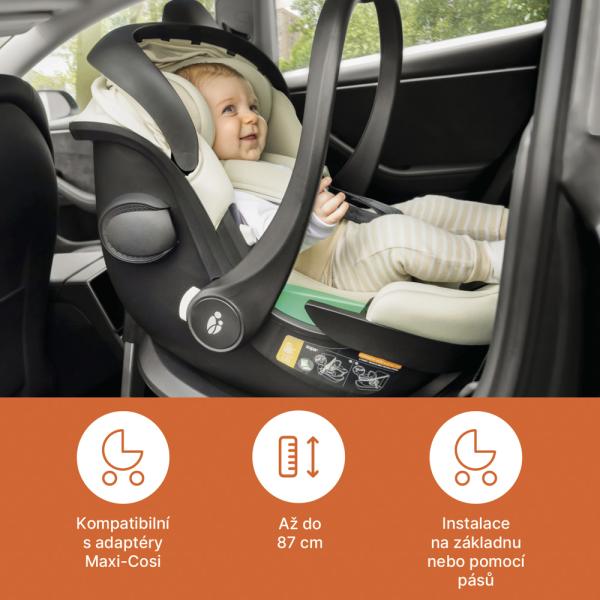 Autosedačka XM Plus i-Size, Ivory Beige