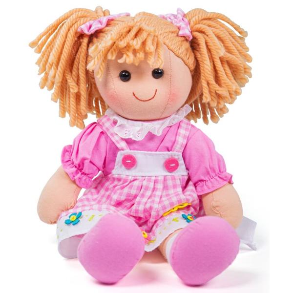 Bigjigs Toys Látková panenka Eva 34 cm